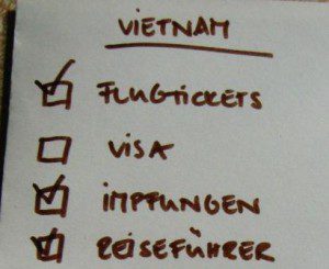 Vietnam Checkliste