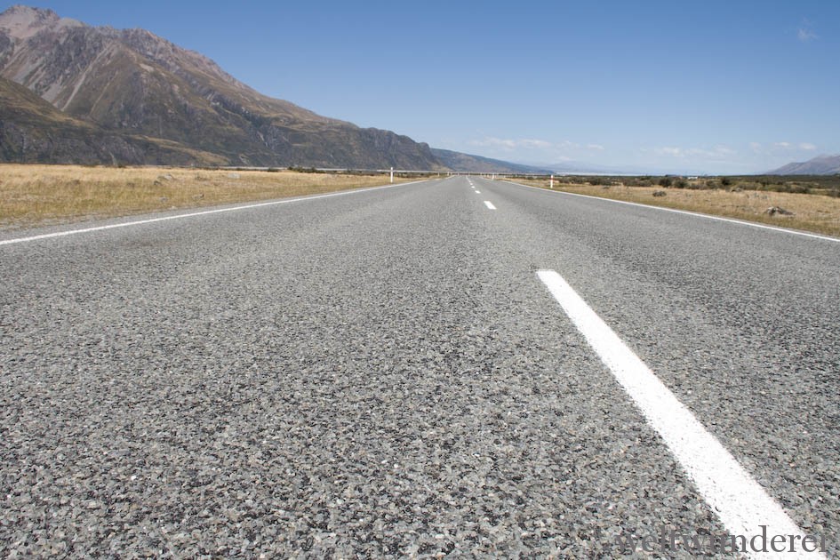 Weltwunderer Neuseeland Mount Cook Road