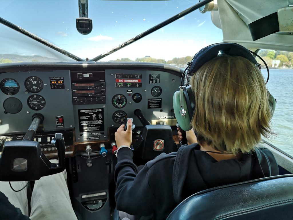 Rotorua Wasserflugzeug Pilot