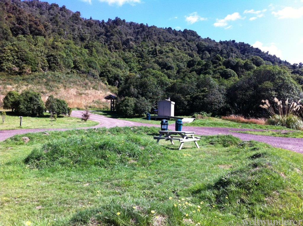 DOC Campsite Mangawhero legale Stellplätze für Camper