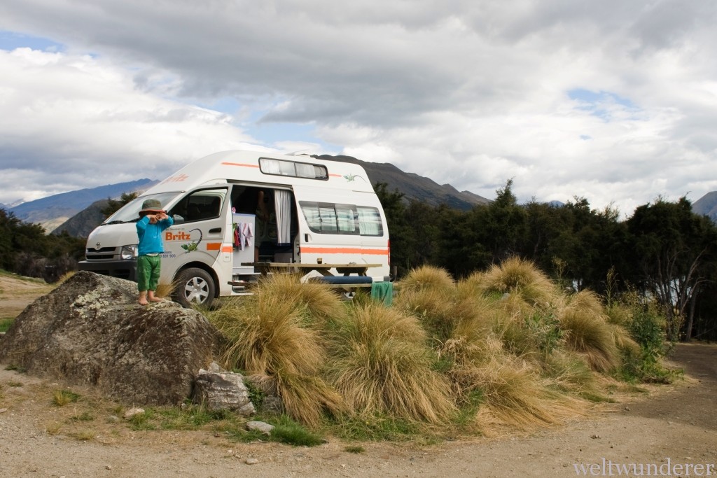 Campingplatz Lake Outlet am Lake Wanaka