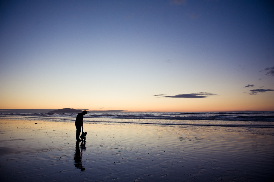 Sonnenuntergang am Meer in Neuseeland, by Katja Heil