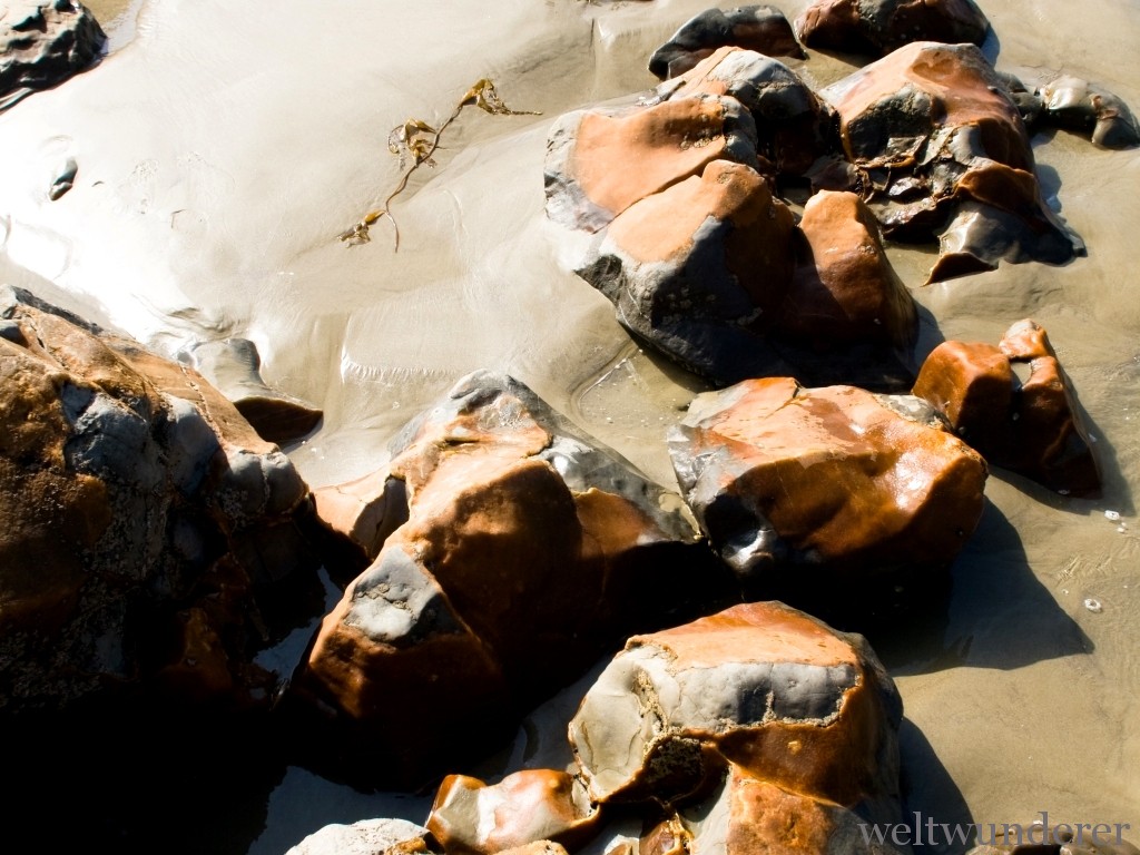 Moeraki Boulder shattered