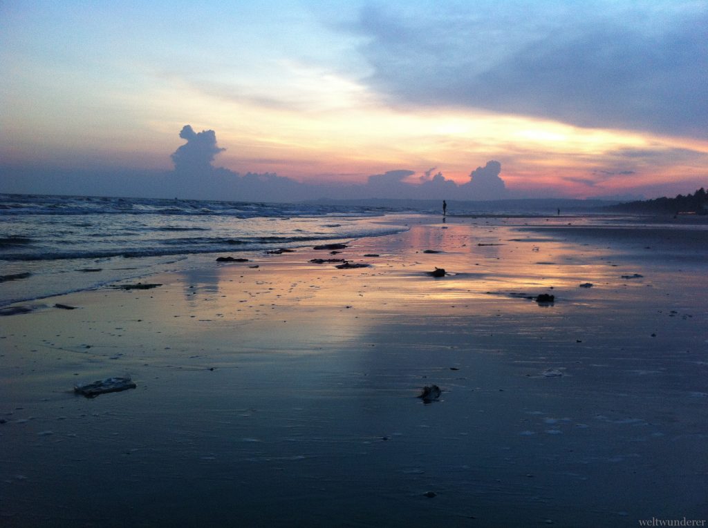 Sunset Mui Ne Beach Vietnam Strände verschwinden