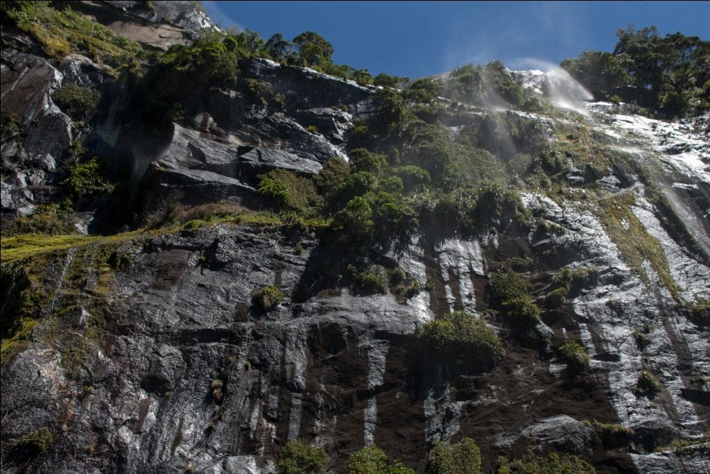 Wasserfälle in Neuseeland Milford Road