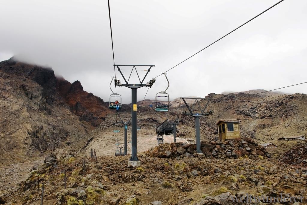 Tongariro National Park mit Kindern Skilift Whakapapa