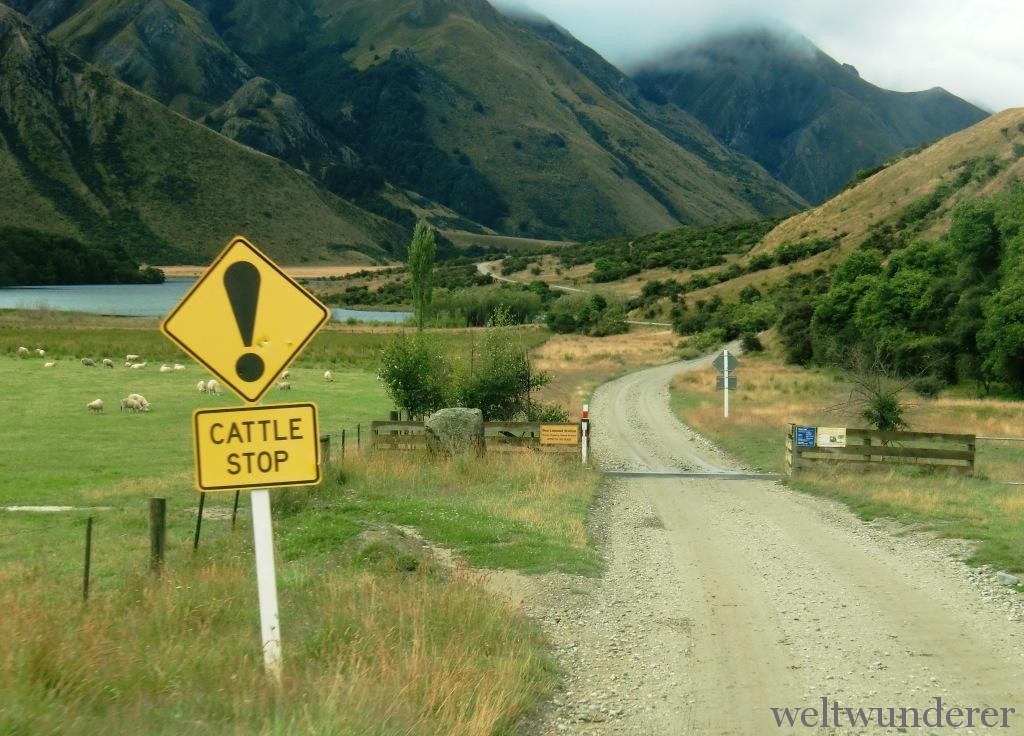 Zufahrt zum Moke Lake/Queenstown