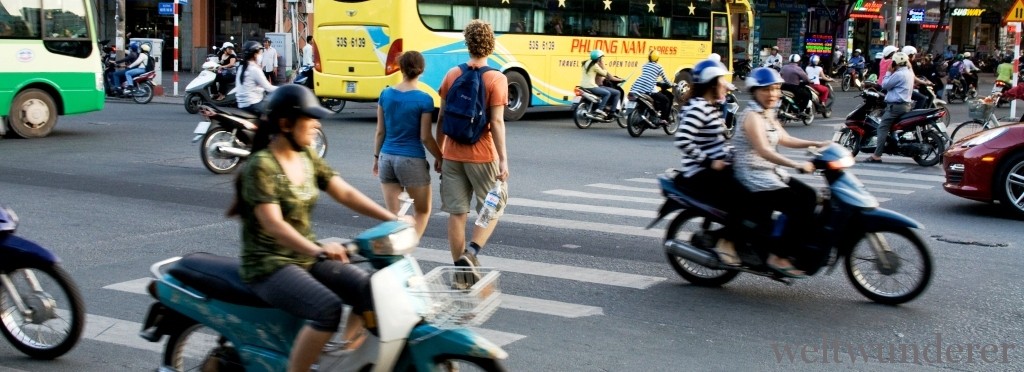 Street crossing in Saigon