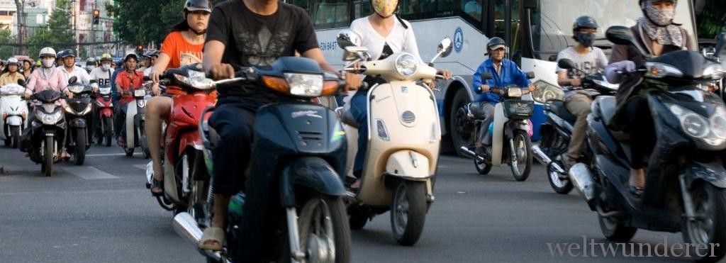 Motorcycle traffic in Saigon