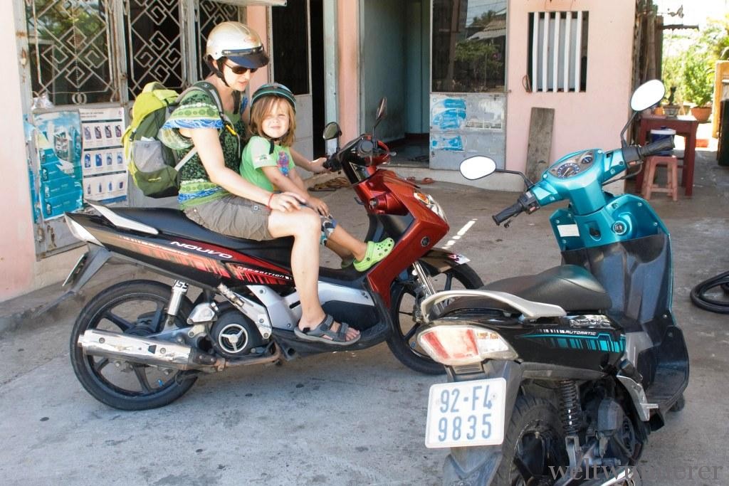 Motorbike driving in Vietnam