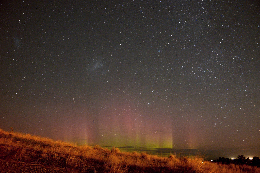 Aurora australis in Christchurch (c) FlickR/Seabird NZ