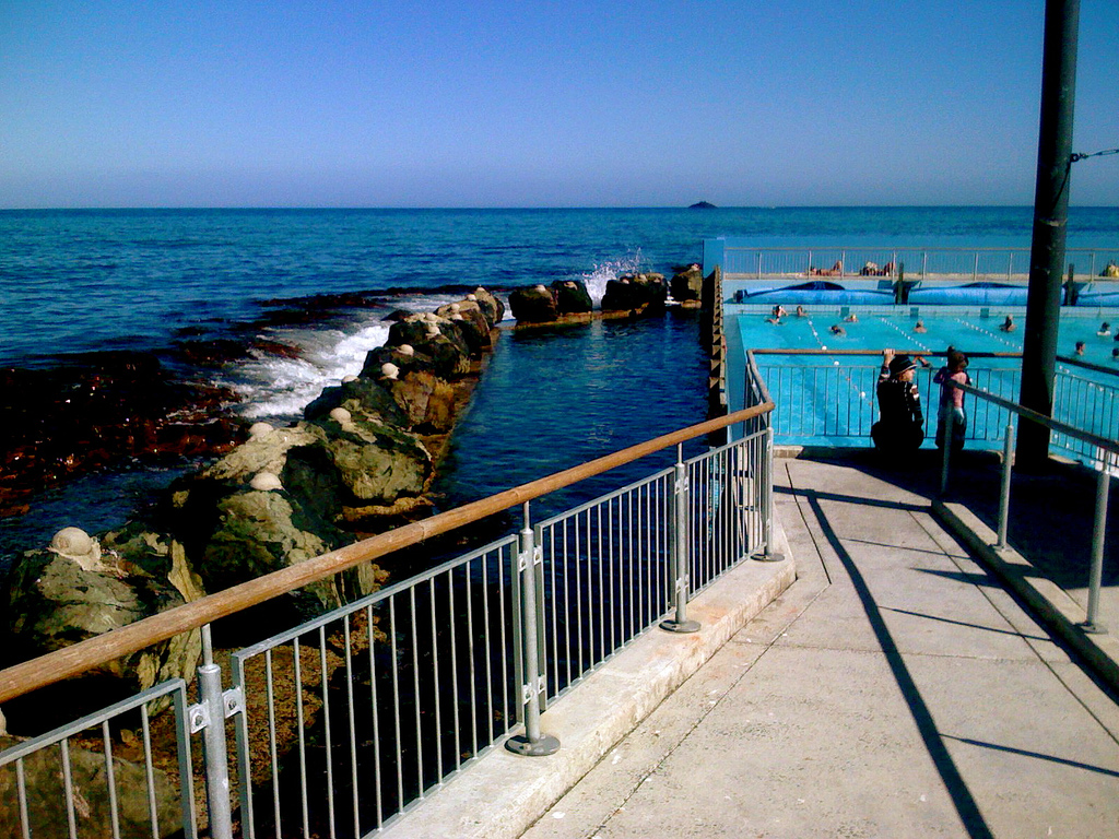 Badestellen in Neuseeland Dunedin St Clair Saltwater Pools 