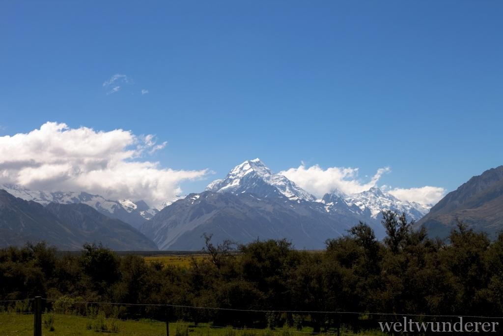 Ein Klassiker: Aoraki, der höchste Berg Neuseelands