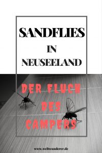 Sandflies in Neuseeland