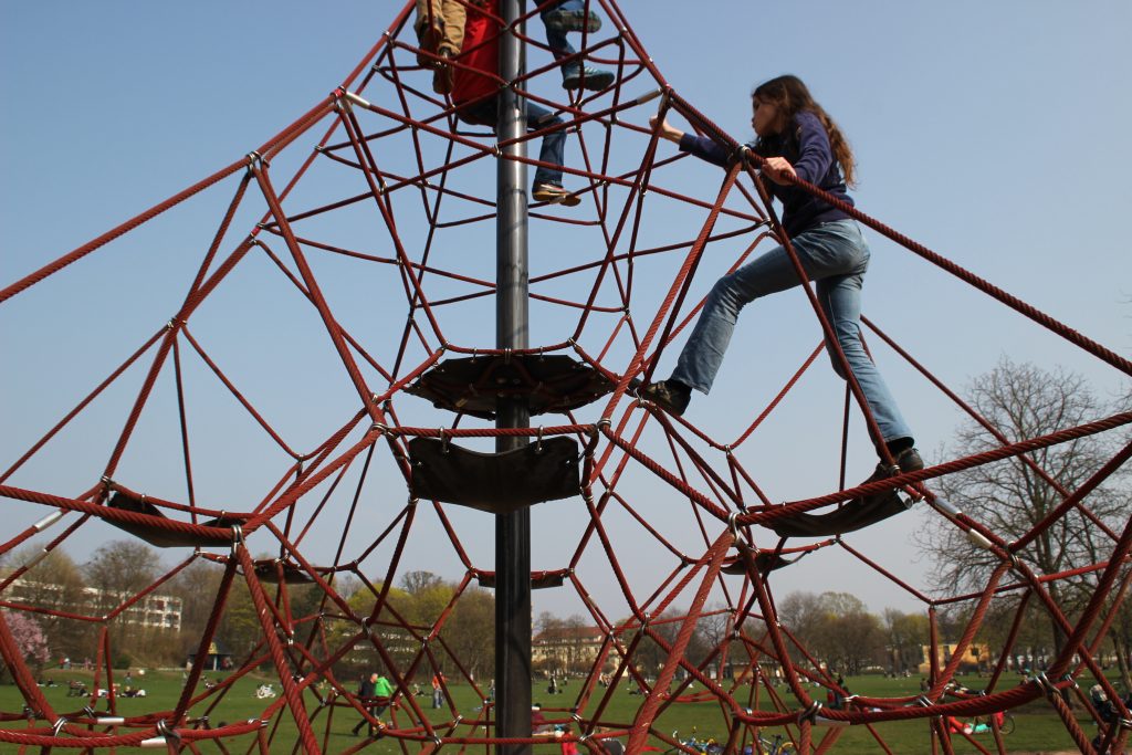 Dresden Neustadt mit Kindern