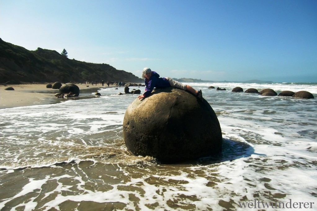 Weltwunderer Moeraki Boulders