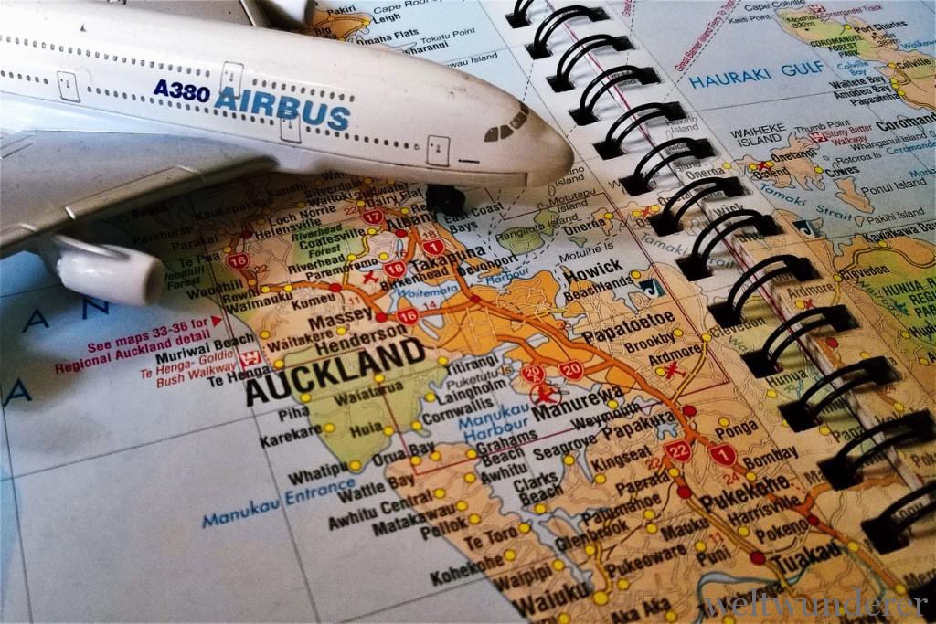 Reiseplanung Flug Neuseeland
