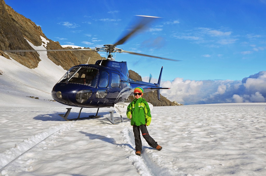 Helikopter-Tour auf dem Fox Glacier (c) Heike Schubert
