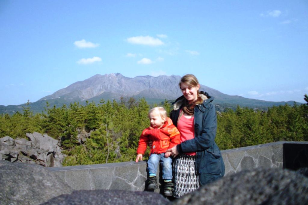 Tiny Traveler in Sakurajima