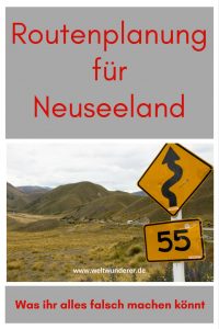 Routenplanung Neuseeland-Reise