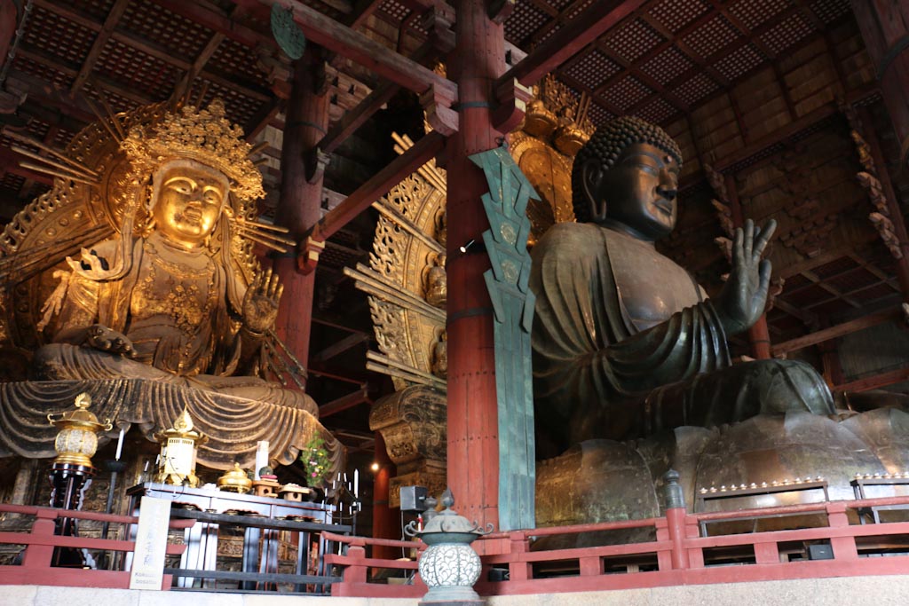 Weltwunderer Japan Nara Park Daibutsu Giant Buddha