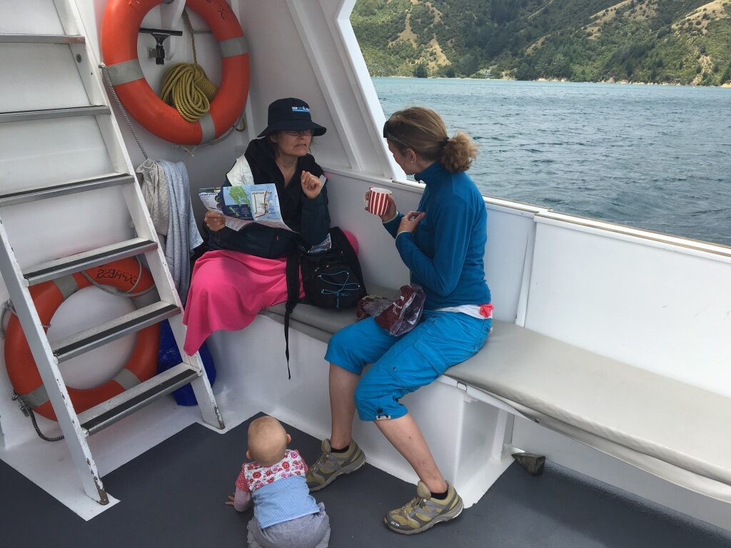 Bootstour mit Baby in Neuseeland
