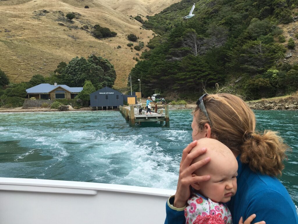 Bootstour mit Baby in Neuseeland