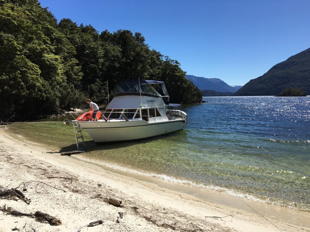 Bootstour mit Baby in Neuseeland