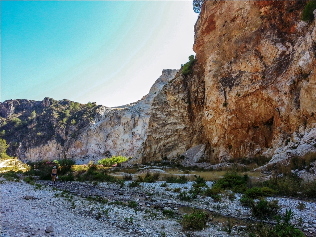 Andalusien mit Kindern Wandern Rio Chillar