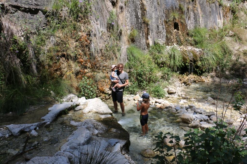 Andalusien mit Kindern Wandern Rio Chillar