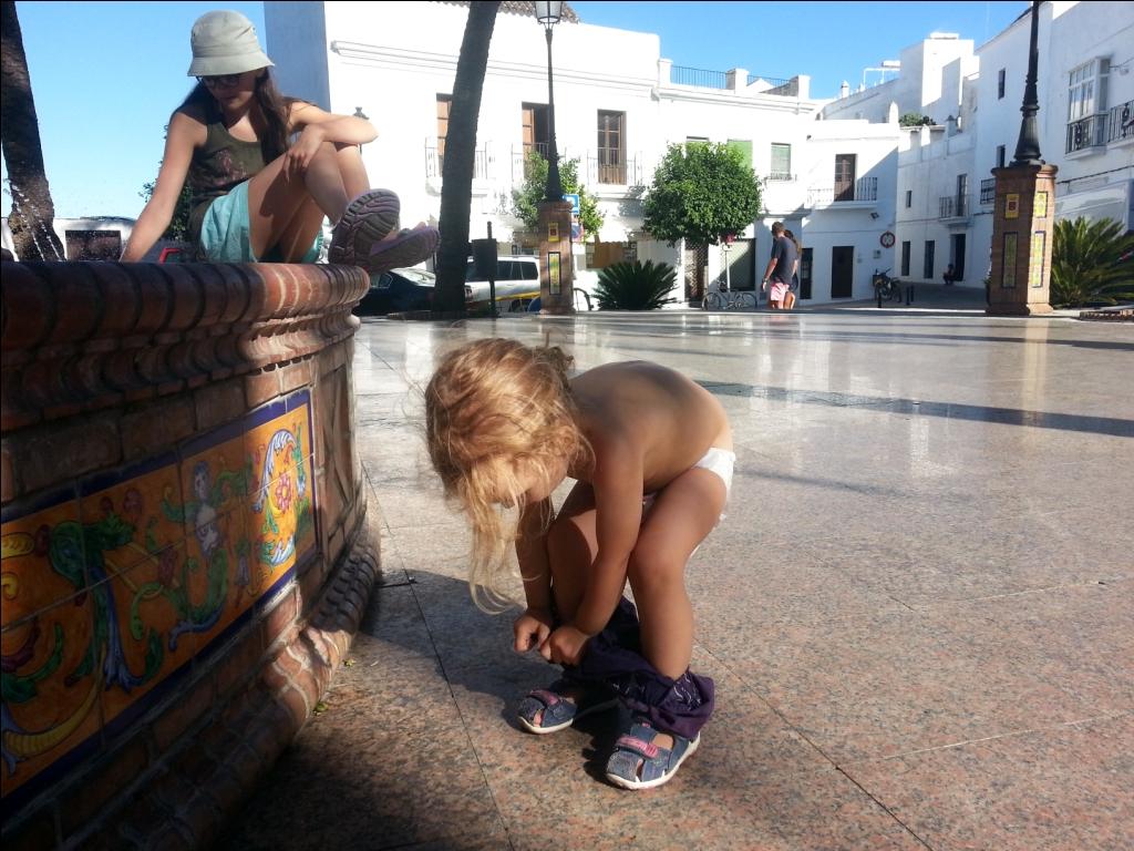 Andalusien mit Kindern Vejer de la Frontera Plaza Espana