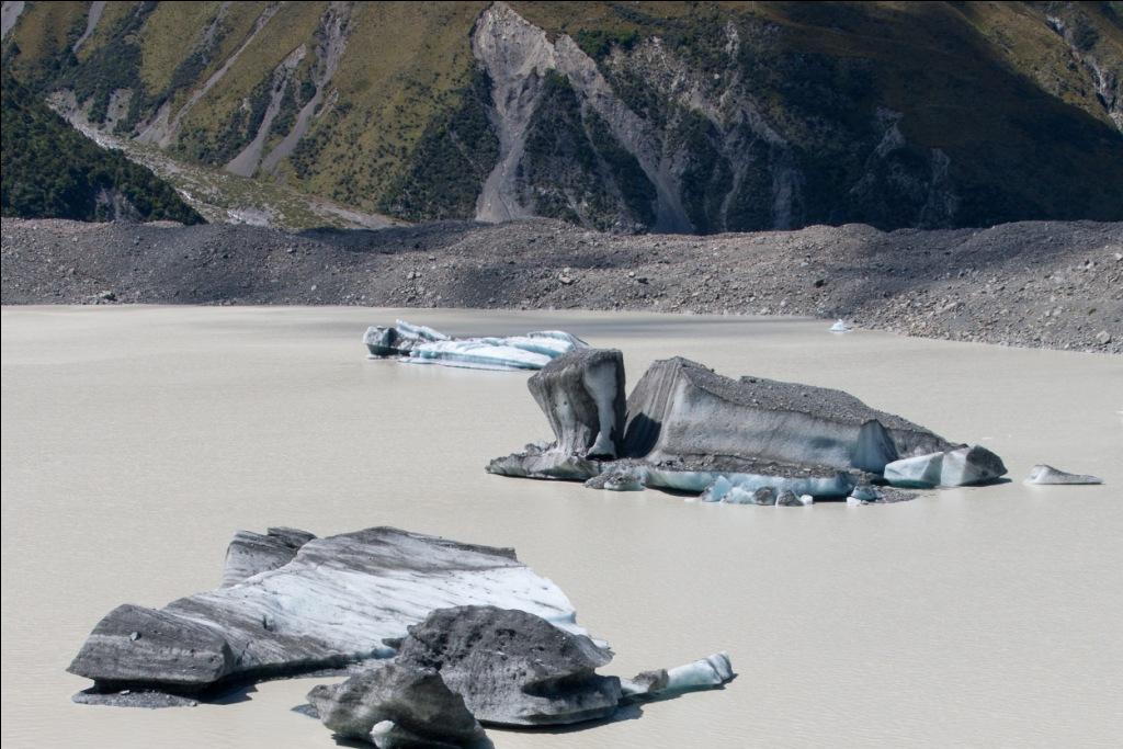 Tasman Glacier Lake mit Kindern