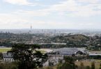 Ankunft in Auckland Panorama