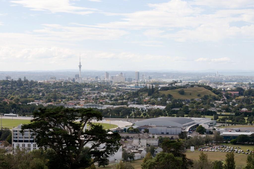 Ankunft in Auckland Panorama