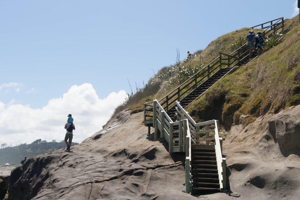 Neuseeland Must do wandern mit Kind Muriwai Beach