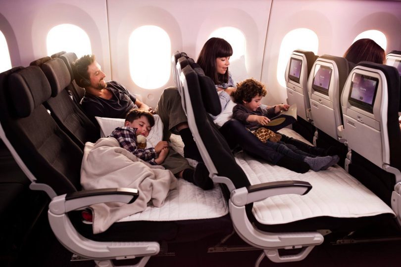 Die Air New Zealand Skycouch: Macht das Sinn mit Kindern?