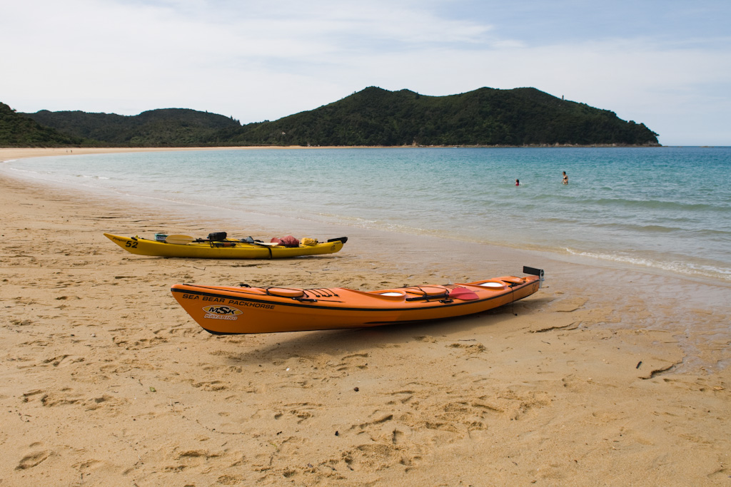 Seekajaks Abel Tasman Strand Neuseeland