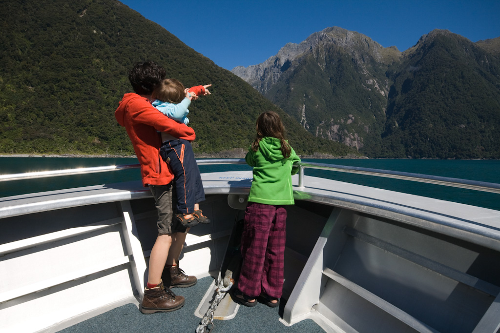 Milford Sound Bootstour Familie