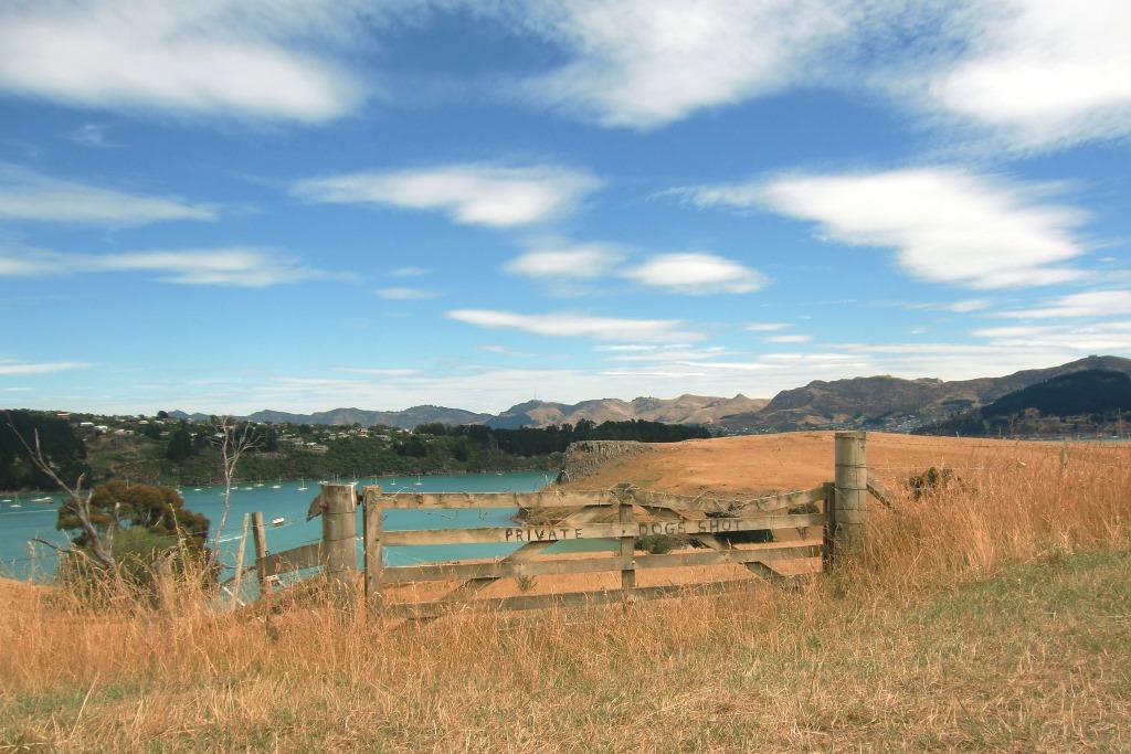 Banks Peninsula Gatter Neuseeland