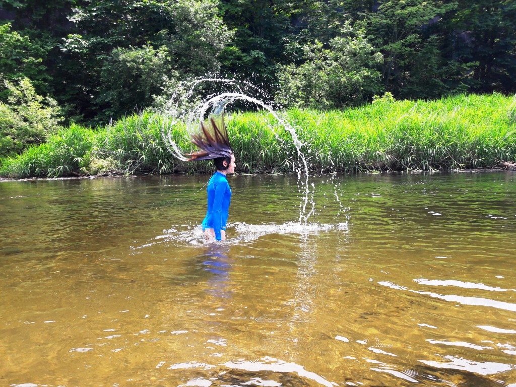 Reisen mit Teenager Japan Fluss