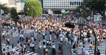 Shibuya Crossing von oben