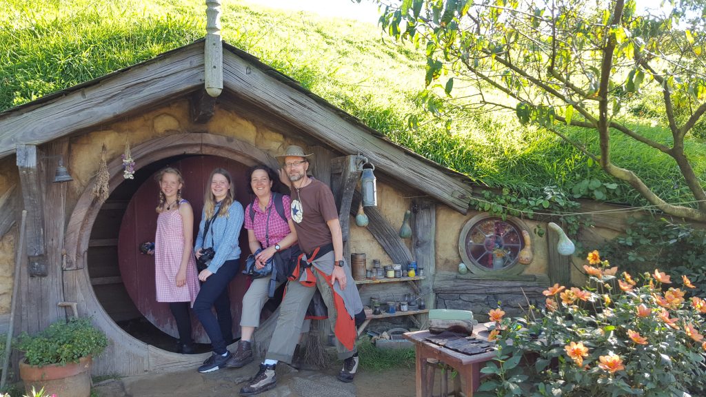 Familienauszeit in Neuseeland Familie Scholz Hobbiton