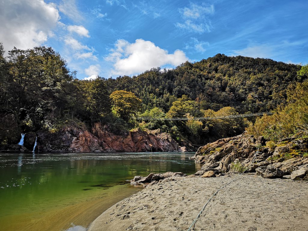 Neuseeland 2018 Buller Gorge Swingbridge