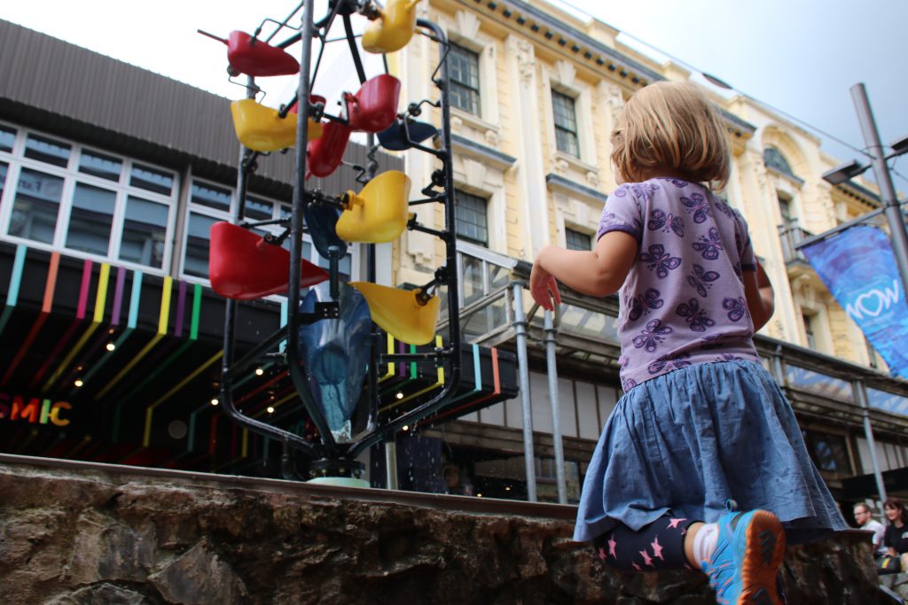 Wellington Cuba Street Bucket Fountain