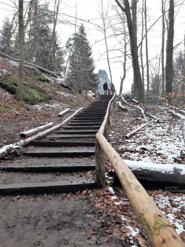 Bastei Sächsische Schweiz Treppe