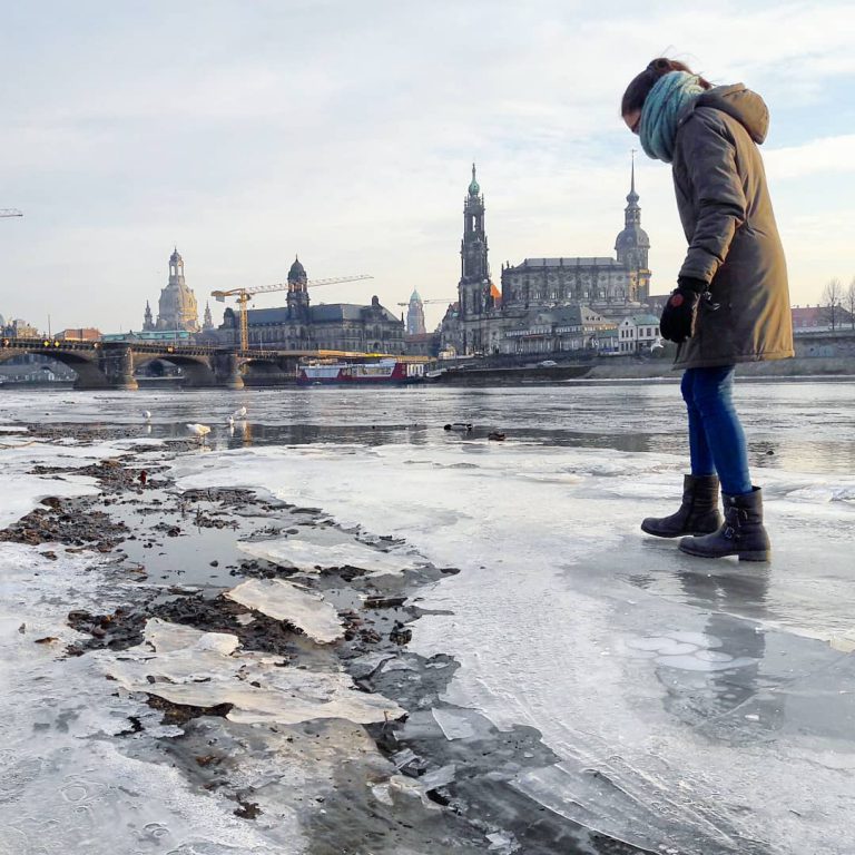 We want Winter! Unsere Schnee-Fotoshow zum Jahreswechsel 18 Dresden im Winter Canalettoblick