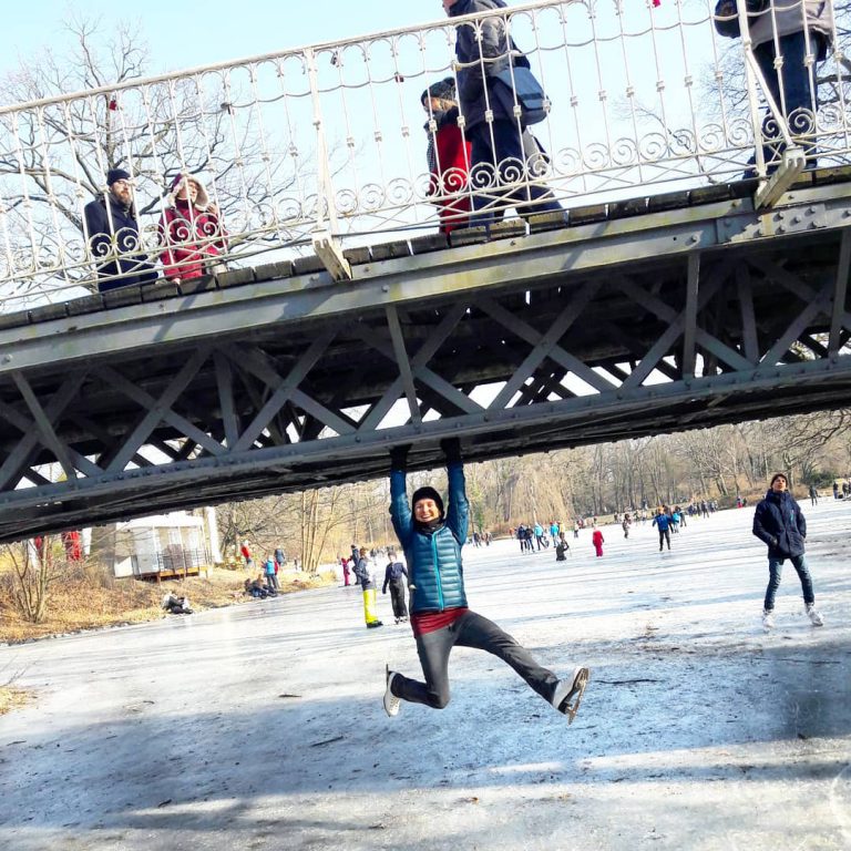 Eislaufen in Dresden mit Kindern Carolateich Großer Garten