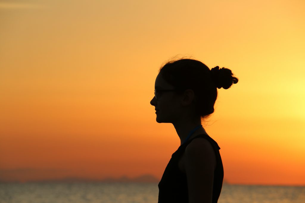 Wer - Wie - Was 4 Weltwundertochter Silhouette im Sonnenuntergang