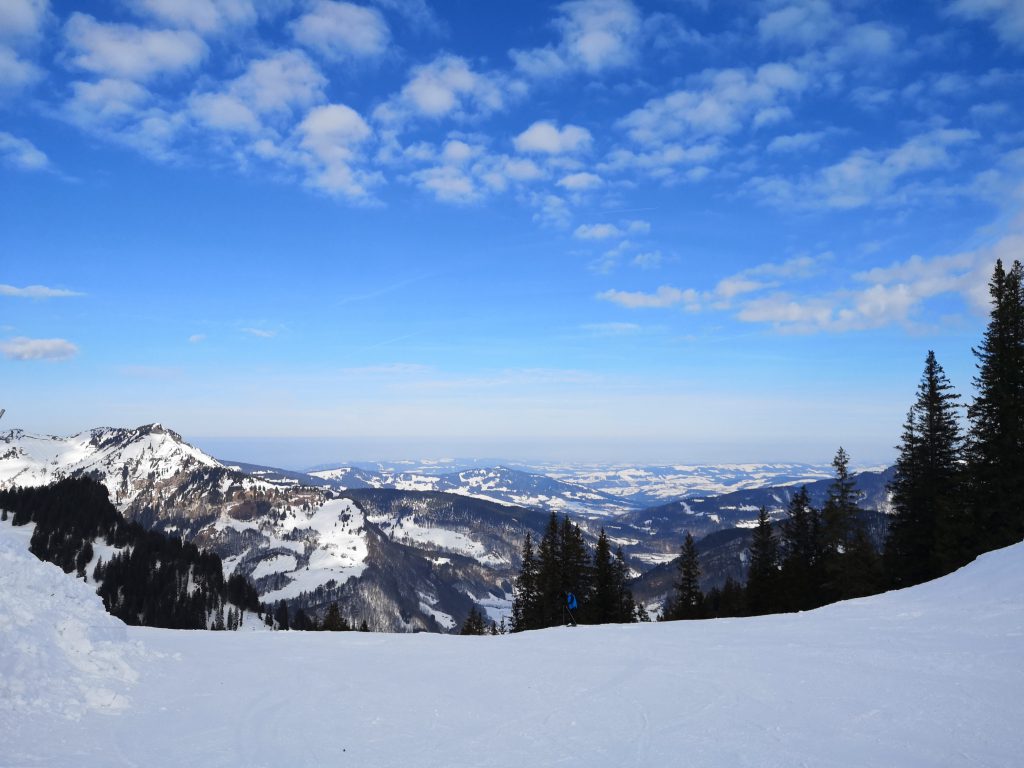 Mellau Damüls Blick zum Bodensee