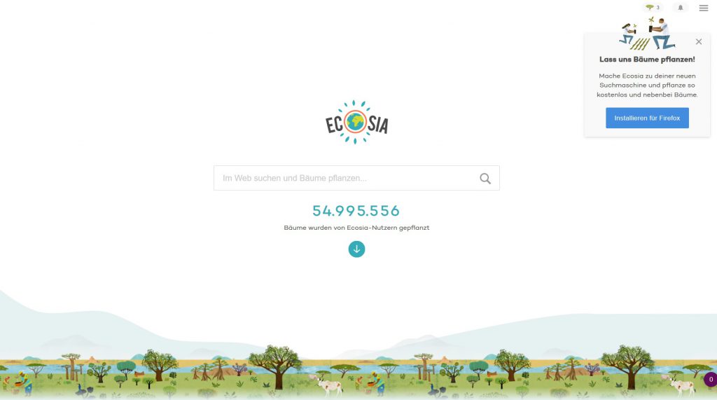 Ecosia Screenshot